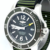  Shop Authentic Breitling Superocean Automatic 44mm Outerknown Green Dial Green Nylon Strap Watch for Men - A17367A11L1W1 - Luxxuri