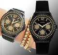  Shop Authentic Guess Starlight Black Dial Black Rubber Strap Watch for Women - W0846L1 - Luxxuri