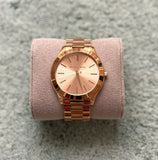  Shop Authentic Michael Kors Slim Runway Rose Gold Dial Rose Gold Steel Strap Watch for Women - MK3197 - Luxxuri