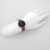  Shop Authentic Daniel Wellington Classic Petite St Mawes Black Dial Brown Leather Strap Watch For Women - DW00100181 - Luxxuri