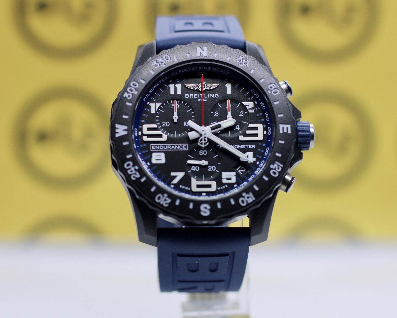  Shop Authentic Breitling Endurance Pro Black Dial Blue Rubber Strap Watch for Men - X82310D51B1S1 - Luxxuri