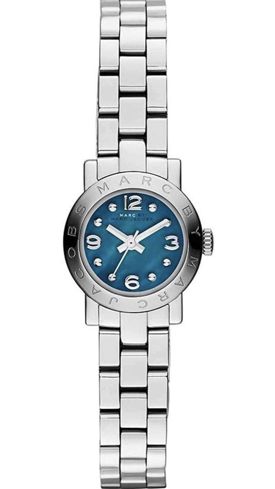  Shop Authentic Marc Jacobs Amy Blue Dial Silver Steel Strap Watch for Women - MBM3274 - Luxxuri