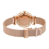  Shop Authentic Emporio Armani Gianni T Bar Silver Dial Rose Gold Mesh Bracelet Watch For Women - AR1956 - Luxxuri