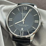  Shop Authentic Tissot Chemin Des Tourelles Powermatic 80 Blue Dial Blue Leather Strap Watch for Men - T099.407.16.048.00 - Luxxuri