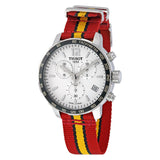  Shop Authentic Tissot Quickster Chronograph NBA Miami Heat Edition White Dial Two Tone NATO Strap Watch for Men - T095.417.17.037.08 - Luxxuri