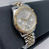  Shop Authentic Michael Kors Lexington Silver Dial Two Tone Steel Strap Watch for Women - MK5955 - Luxxuri