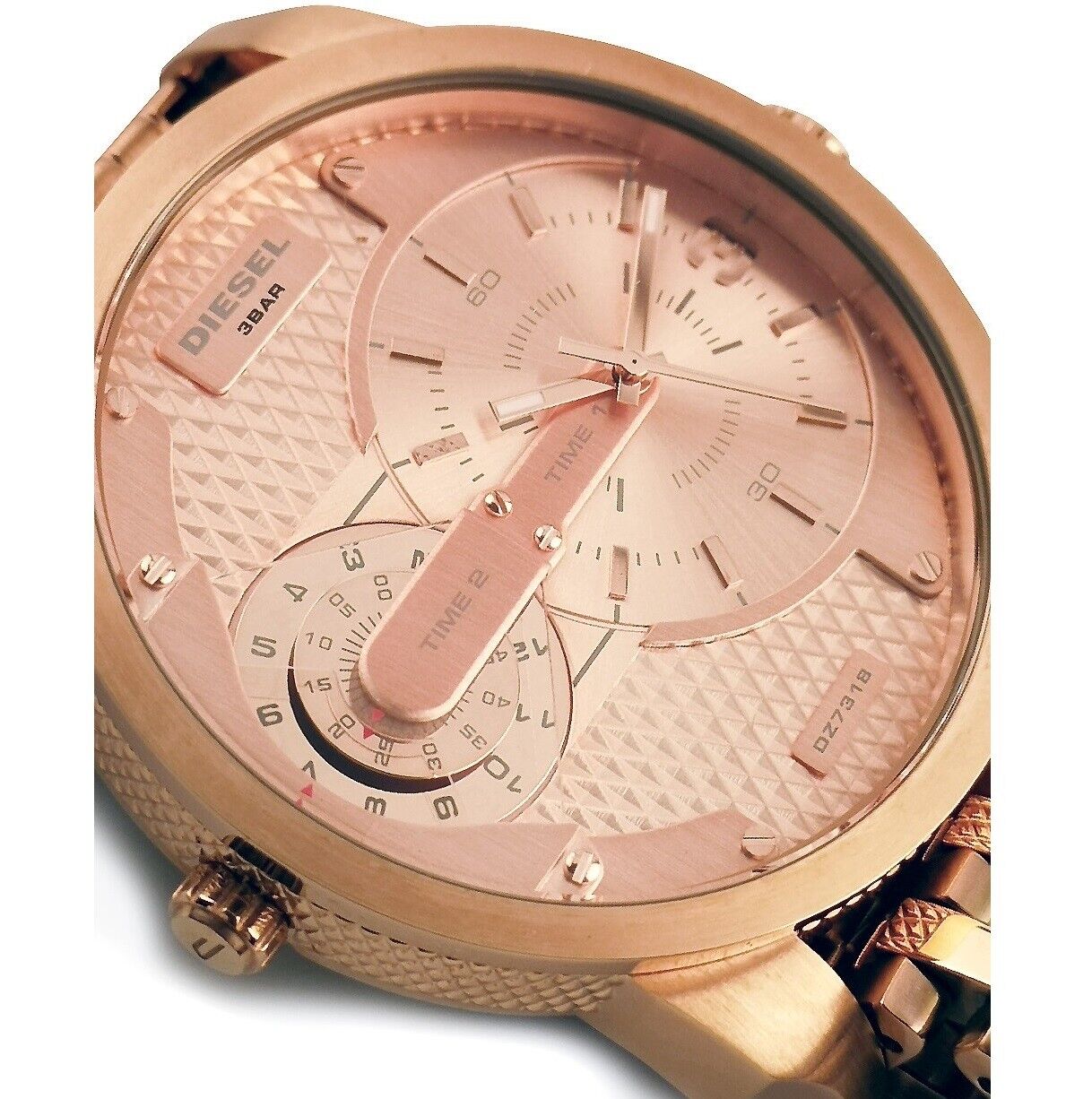  Shop Authentic Diesel Mini Daddy Rose Gold Dial Rose Gold Steel Strap Watch For Men - DZ7318 - Luxxuri