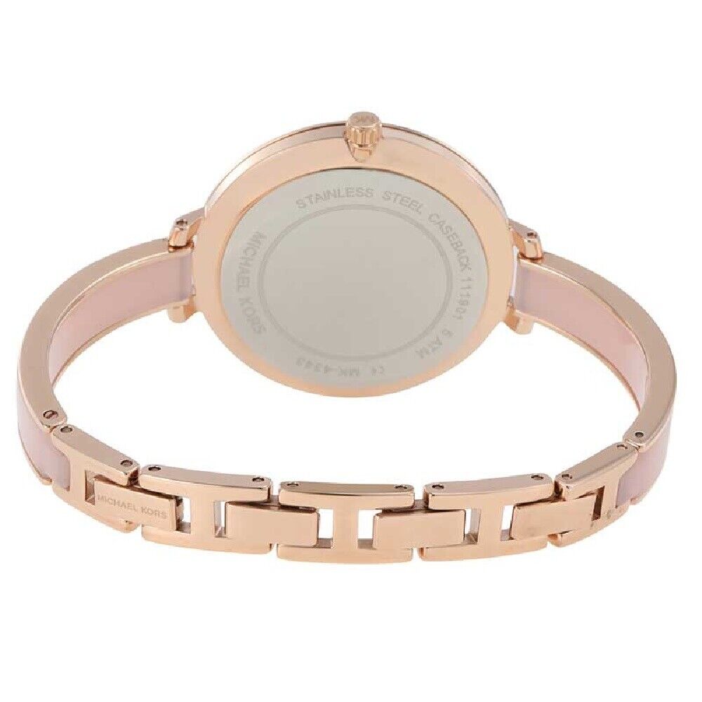  Shop Authentic Michael Kors Jaryn Analog Gold Dial Pink Steel Strap Watch For Women - MK4343 - Luxxuri