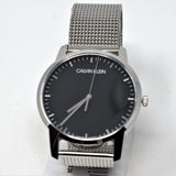  Shop Authentic Calvin Klein City Chronograph Black Dial Silver Mesh Bracelet Watch for Men - K2G2G121 - Luxxuri