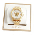  Shop Authentic Versace Palazzo Empire White Dial Gold Steel Strap Watch for Men - VERD00318 - Luxxuri