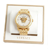  Shop Authentic Versace Palazzo Empire White Dial Gold Steel Strap Watch for Men - VERD00318 - Luxxuri