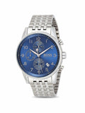  Shop Authentic Hugo Boss Navigator Chronograph Blue Dial Silver Steel Strap Watch for Men - 1513498 - Luxxuri