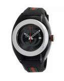  Shop Authentic Gucci Sync Quartz Black Dial Black Rubber Strap Watch For Men - YA137301 - Luxxuri