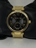  Shop Authentic Michael Kors Skylar Black Dial Gold Steel Strap Watch for Women - MK5989 - Luxxuri