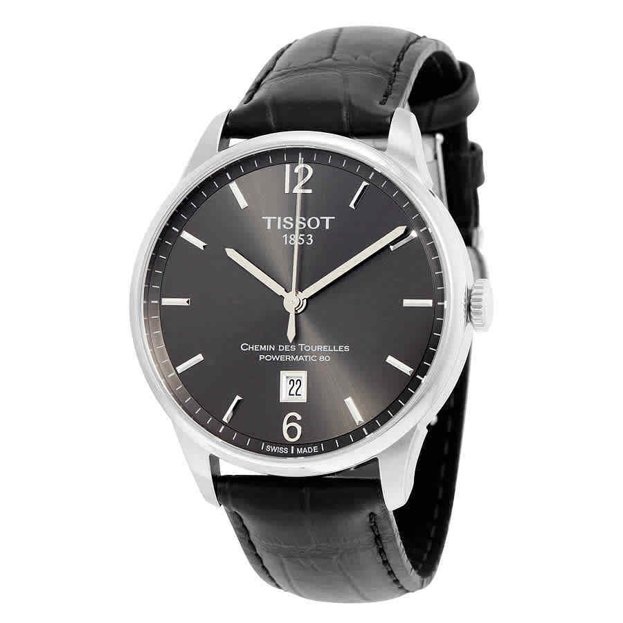  Shop Authentic Tissot Chemin Des Tourelles Powermatic 80 Black Dial Black Leather Strap Watch For Men - T099.407.16.447.00 - Luxxuri