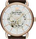  Shop Authentic Emporio Armani Meccanico Automatic White Dial Brown Leather Strap Watch For Men - AR60027 - Luxxuri
