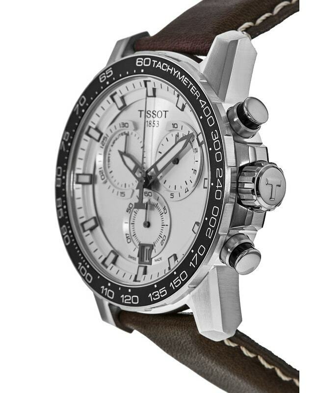  Shop Authentic Tissot Supersport Chrono Silver Dial Brown Leather Strap Watch for Men - T125.617.16.031.00 - Luxxuri