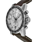  Shop Authentic Tissot Supersport Chrono Silver Dial Brown Leather Strap Watch for Men - T125.617.16.031.00 - Luxxuri