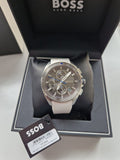  Shop Authentic Hugo Boss Volane Grey Dial White SIlicone Strap Watch for Men - 1513948 - Luxxuri