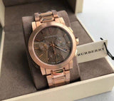 Shop Authentic Burberry The City Grey Dial Rose Gold Steel Strap Unisex Watch - BU9754 - Luxxuri