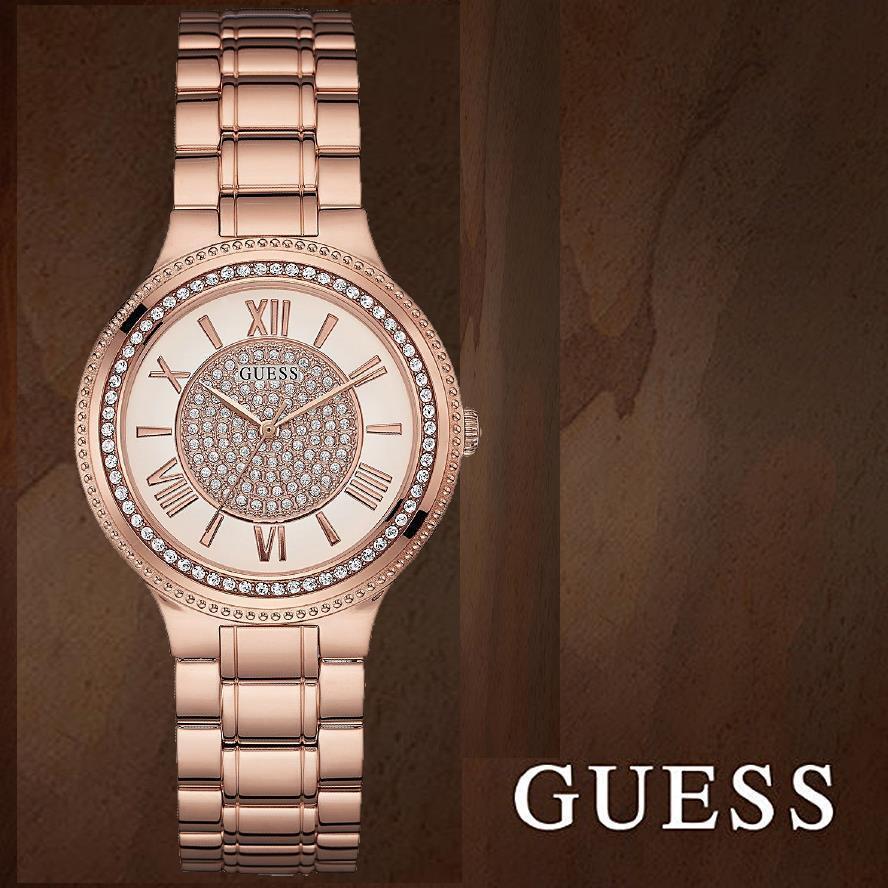  Shop Authentic Guess Madison Diamonds White Dial Rose Gold Steel Strap Watch for Women - W0637L3 - Luxxuri