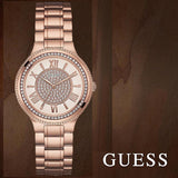  Shop Authentic Guess Madison Diamonds White Dial Rose Gold Steel Strap Watch for Women - W0637L3 - Luxxuri