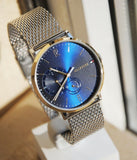 Shop Authentic Tommy Hilfiger Brooklyn Quartz Blue Dial Silver Mesh Bracelet Watch for Men - 1791505 - Luxxuri
