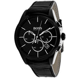  Shop Authentic Hugo Boss Onyx Black Dial Black Leather Strap Watch for Men - 1513367 - Luxxuri