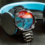  Shop Authentic Diesel Mr Daddy 2.0 Black Dial Black Stainless Steel Watch For Men - DZ7395 - Luxxuri