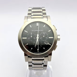  Shop Authentic Burberry The City Black Dial Silver Steel Strap Watch for Men - BU9351 - Luxxuri