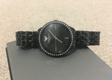  Shop Authentic Emporio Armani Crystal Ceramica Black Dial Black Steel Strap Watch For Women - AR1478 - Luxxuri