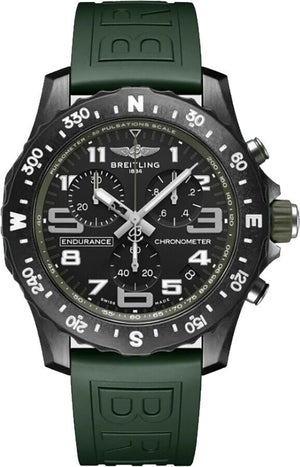 Shop Authentic Breitling Endurance Pro Black Dial Green Rubber Strap Watch for Men - X82310D31B1S1 - Luxxuri