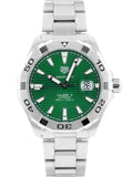  Shop Authentic Tag Heuer Aquaracer Calibre 5 Automatic Green Dial Silver Steel Strap Watch for Men - WAY2015.BA0927 - Luxxuri