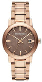  Shop Authentic Burberry The City Light Brown Dial Rose Gold Steel Strap Watch for Women - BU9005 - Luxxuri