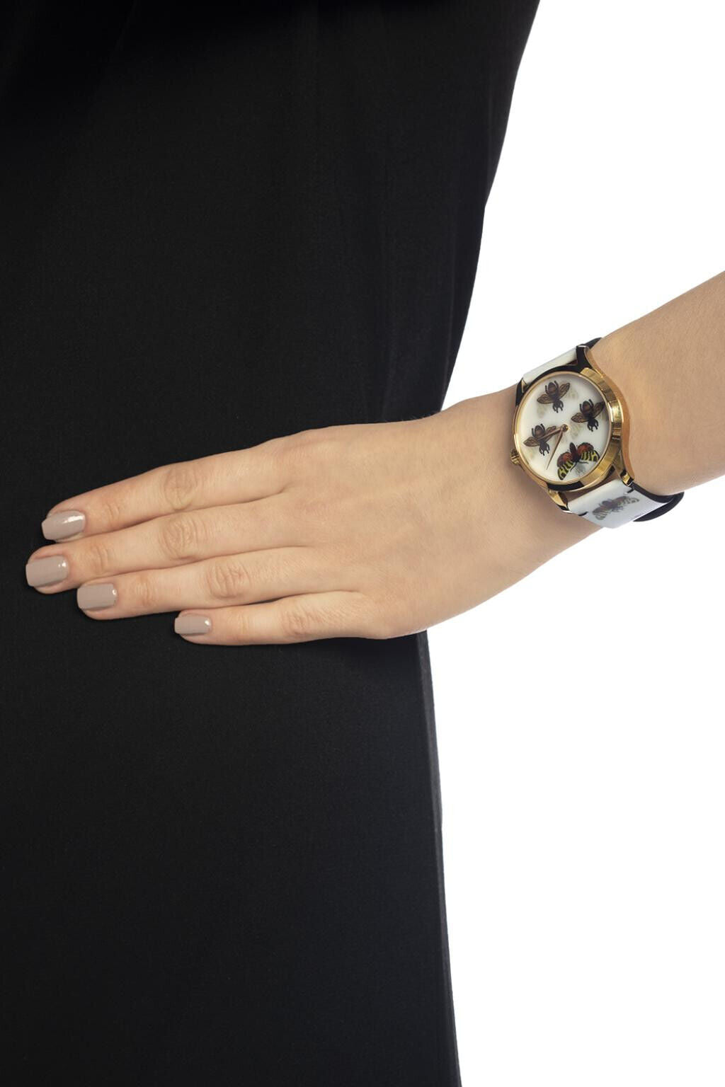  Shop Authentic Gucci G Timeless Quartz White Dial White Leather Strap Watch For Women - YA1264109 - Luxxuri