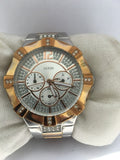 Shop Authentic Guess Vista Analog Diamonds Silver Dial Two Tone Steel Strap Watch for Women - W0024L1 - Luxxuri