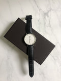  Shop Authentic Daniel Wellington Classy Sheffield White Dial Black Leather Strap Watch For Women - DW00100080 - Luxxuri