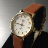  Shop Authentic Marc Jacobs Baker White Dial Brown Leather Strap Watch for Women - MBM1317 - Luxxuri