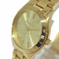  Shop Authentic Michael Kors Mini Runway Slim Gold Dial Gold Steel Strap Watch for Women - MK3512 - Luxxuri