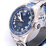  Shop Authentic Tag Heuer Autavia Cosc GMT Automatic Blue Dial Silver Steel Strap Watch for Men - WBE511A.BA0650 - Luxxuri