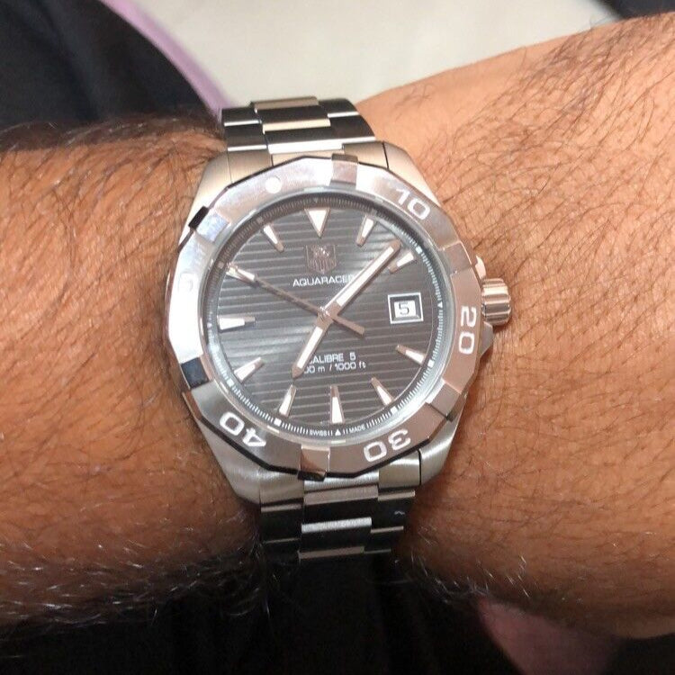  Shop Authentic Tag Heuer Aquaracer Anthracite Dial Watch for Men - WAY2113.BA0928 - Luxxuri