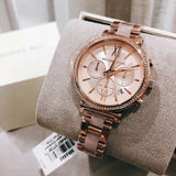  Shop Authentic Michael Kors Sofie Chronograph Rose Gold Dial Rose Gold Steel Strap Watch For Women - MK6560 - Luxxuri