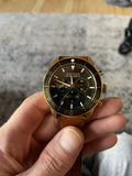  Shop Authentic Movado Heritage Series 29mm Calendoplan Chronograph Black Dial Brown Leather Strap Watch For Men - 3650060 - Luxxuri