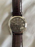  Shop Authentic Emporio Armani Valente Chronograph Brown Dial Brown Leather Strap Watch For Men - AR0671 - Luxxuri
