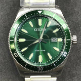  Shop Authentic Citizen Eco Drive Vintage Green Dial Silver Steel Strap Watch For Men - AW1598-70X - Luxxuri