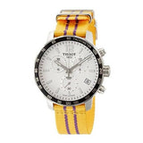  Shop Authentic Tissot Quickster Chronograph NBA LA Lakers White Dial Yellow NATO Strap Watch for Men - T095.417.17.037.05 - Luxxuri