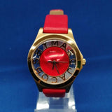  Shop Authentic Marc Jacobs Henry Skeleton Red Dial Red Leather Strap Watch for Women - MBM1338 - Luxxuri