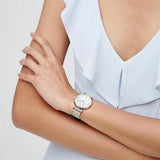  Shop Authentic Emporio Armani Retro Mother of Pearl Dial Silver Mesh Bracelet Watch For Women - AR2067 - Luxxuri