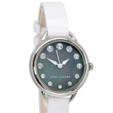  Shop Authentic Marc Jacobs Betty Mother of Pearl Black Dial White Leather Strap Watch for Women - MJ1512 - Luxxuri