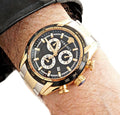 Shop Authentic Versace V-Ray Chronograph Black Dial Two Tone Steel Strap Watch For Men - VE2I00421 - Luxxuri